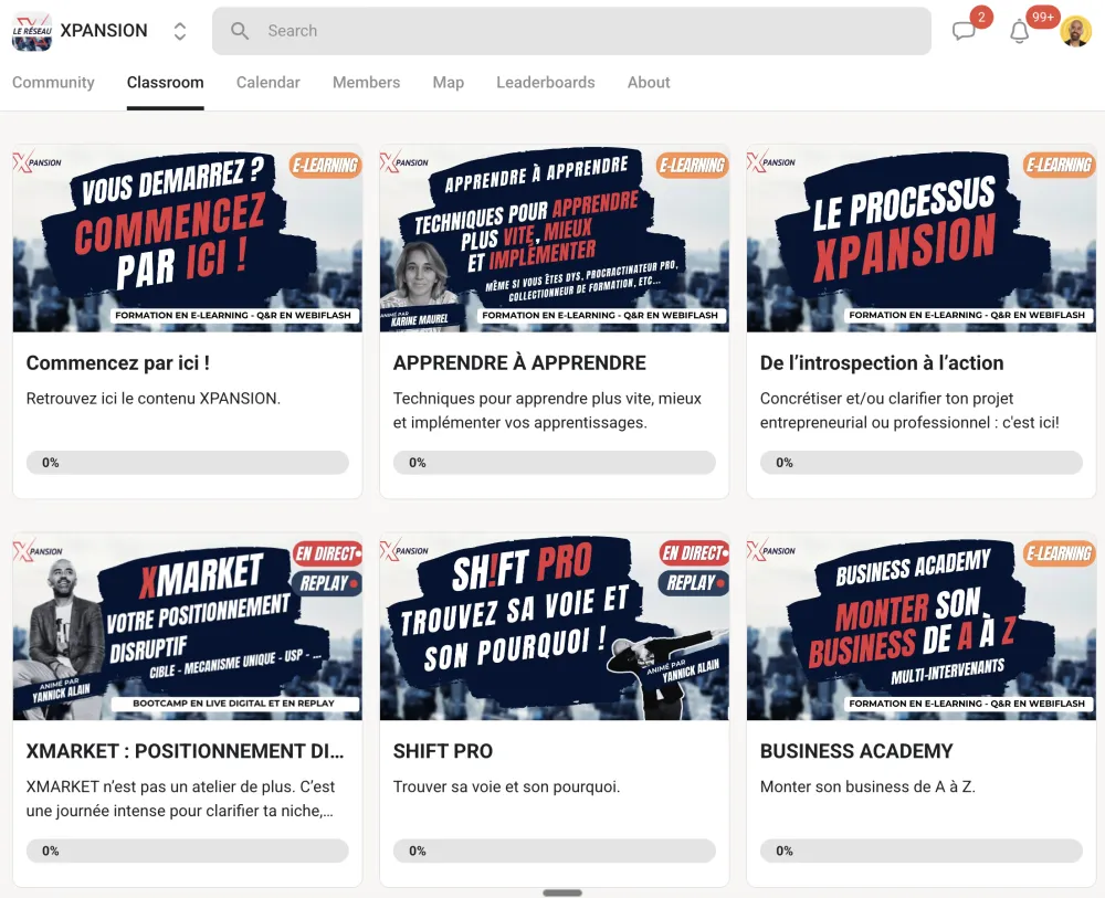 Les formations XPANSION