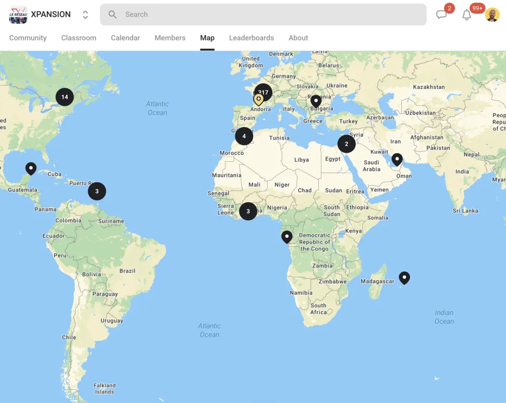 La carte des membres XPANSION