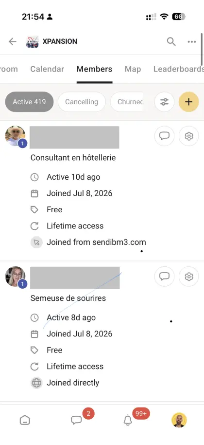 L'annuaire XPANSION sur mobile