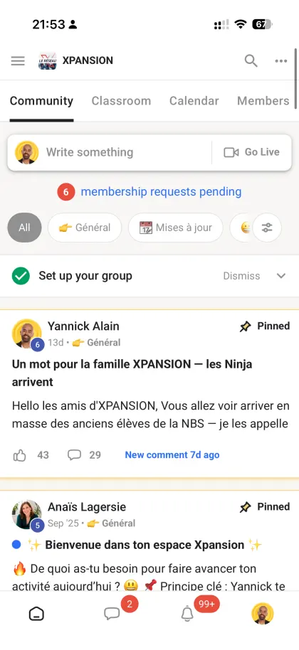 La communauté XPANSION sur mobile